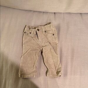 Janie and Jack Light Tan Corduroy Pants